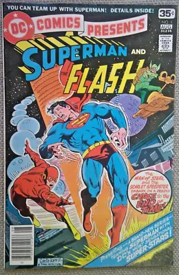 Buy Dc Presents No.1 Superman & Flash #1 Race From 1978 . Chase To End Of Time ! • 1.99£