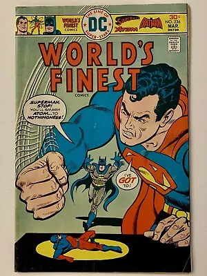 Buy World's Finest #236 (1976) Superman Batman Atom Vs Germ People- Vintage DC (6.5) • 19.19£