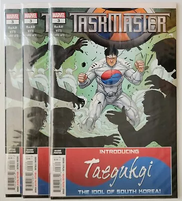 Buy Taskmaster #3 1st Appearance Of Taegukgi South Korean Hero Lot Of 3 NM 2nd Print • 20.53£