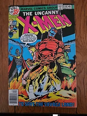 Buy Uncanny X-Men #116- 1st Mention Of Wolverine's Healing Powers (Marvel, 1978) • 39.42£