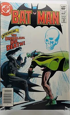 Buy BATMAN #345 (1982) NEWSSTAND 1st Appearance Of DR. Death VF/NM • 31.58£