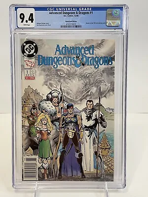 Buy Advanced Dungeons & Dragons #1 CGC 9.4 Newsstand Edition White Pages 1988 DC. • 95.36£