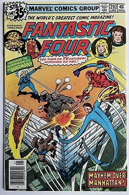 Buy Fantastic Four #202 (1979) Iron Man Appearance Mark Jeweler Insert • 9.95£