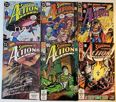 Buy 1990 Action Lot Of 6 #652,653,655,656,657,658 DC 1st Print Comic Books • 8.13£