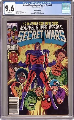 Buy Marvel Super Heroes Secret Wars #2N CGC 9.6 Newsstand 1984 4387667019 • 107.55£