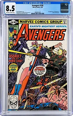 Buy Avengers #195 CGC 8.5 (May 1980, Marvel) George Perez Cover 1st Taskmaster Cameo • 59.37£