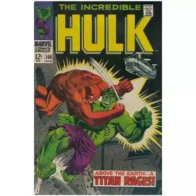 Buy Incredible Hulk (1968 Series) #106 In VG Minus Condition. Marvel Comics [y  • 16.94£