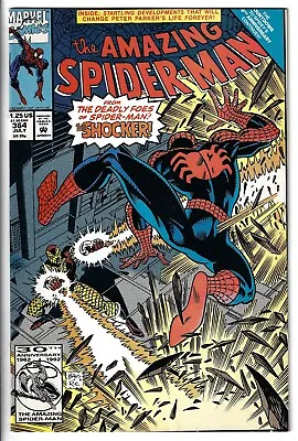 Buy The Amazing Spider-Man #364 (1992) Mark Bagley Cover The Shocker • 4£