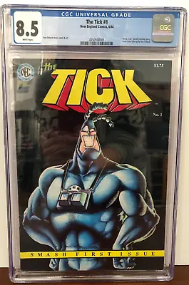 Buy The Tick #1 - (1988) CGC 8.5 - Key Issue 1st Appearance Of The Tick • 136.41£