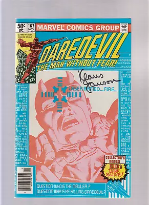 Buy DAREDEVIL #167 - Signed By Klaus Janson - Newsstand (7.5/8.0) 1980 • 24£