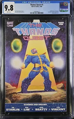 Buy Thanos Quest #1 CGC 9.8 1st Print NM/MT 1990 • 159£