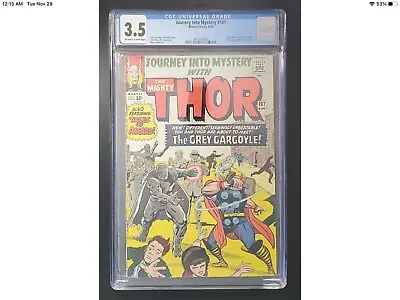Buy Thor Journey Into Mystery #107 CGC 3.5 1st App Of Grey Gargoyle Marvel Comic • 87.87£