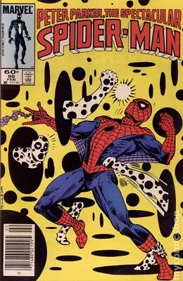 Buy Spectacular Spider-Man Peter Parker #99N FN+ 6.5 1985 Stock Image • 8.75£