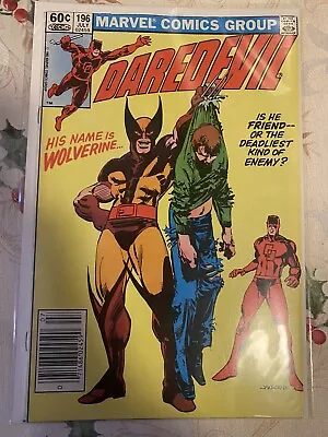 Buy Daredevil #196 (1983) Wolverine, Lord Dark Wind, Newsstand Edition • 15.46£