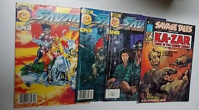 Buy SAVAGE TALES MAGAZINE Lot #1 #2 #3 & #7 (1985) MARVEL COMICS Nam KA-Zar Etc • 28.78£