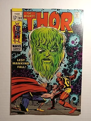 Buy THOR 164, Marvel Comics 1969, Cameo App Of  HIM , Stan Lee And Jack Kirby 9.0 NM • 60.28£