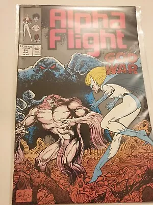 Buy Alpha Flight #64 Marvel Comics Nov 1988 NM Bagged Condition Jim Lee Art, God War • 1.99£