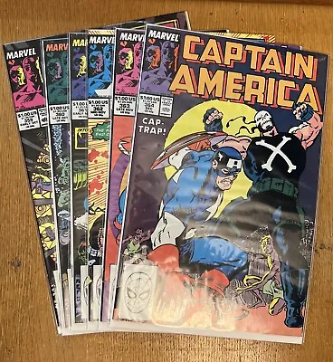 Buy Captain America #359,360,361,362,363,364 Intro And First Crossbones Marvel Comic • 39.68£