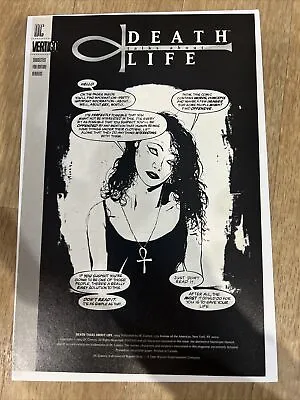 Buy DC Vertigo Death Talks About Life 1 HIV AIDS Awareness Promo Neil Gaiman Sandman • 6.25£