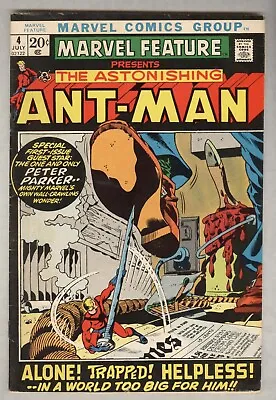 Buy Marvel Feature #4 July 1972 VG Ant-Man Series Begins, Spider-Man Crossover • 15.77£