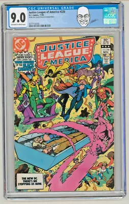 Buy George Perez Pedigree Collection Copy CGC 9.0 Justice League Of America JLA #220 • 80.34£