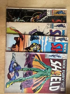 Buy Nick Fury Agent Of Shield.1968 Nos 5,6,7,8.VG To FN • 55£