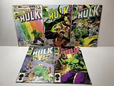Buy The Incredible HULK Comic Books (Lot Of 5: Issue 267, 301, 305, 312 & 313) • 18.93£