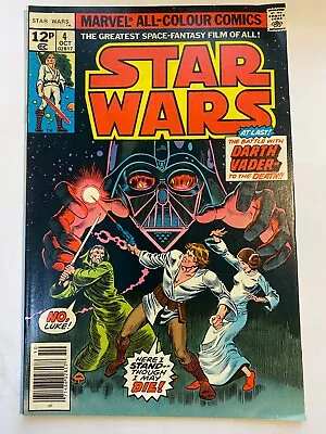 Buy STAR WARS #4  UK Price  Marvel Comics 1977 VF/NM • 34.95£