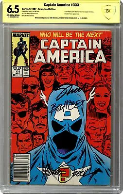Buy Captain America #333D CBCS 6.5 Newsstand SS McLeod/ Shooter/ Zeck 1987 • 114.64£