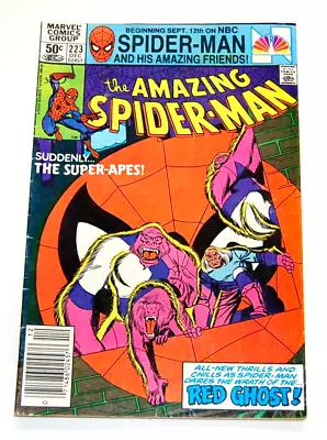 Buy Newsstand The Amazing Spider-man #223 Dec. 1981 Comic Book Marvel Red Ghost C156 • 18.18£