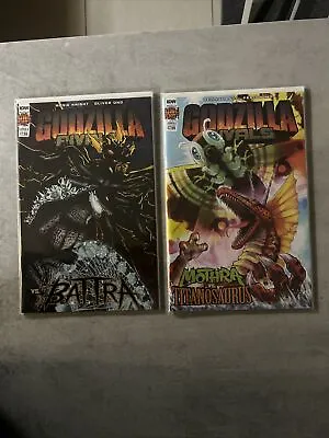 Buy Idw Comics Godzilla Rivals Mothra Vs Titanosaurus #1 Battra Cover A & B One Shot • 15£