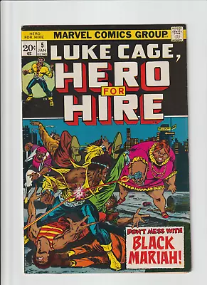 Buy 💥Luke Cage Hero For Hire #5 1st Black Mariah  (1973 Marvel Comics)  • 22.17£