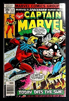 Buy Captain Marvel #57 VF/NM 9.0 Captain Marvel Vs Thor July 1978 • 24.10£