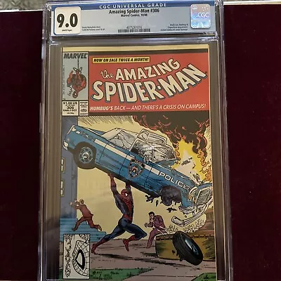Buy The Amazing Spider-Man #306, 1988 Marvel Comics - CGC 9.0 WP - McFarlane Cover • 67.71£
