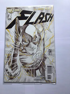 Buy Flash #1 The New 52 Comic Manapul Sketch Variant 2011 1:200 DC Comics • 100£