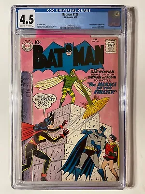 Buy Batman #126 Cgc 4.5 1st Appearance The Firefly (ted Carson) Batwoman Appearance • 179.89£