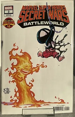 Buy Marvel Super Heroes Secret Wars BattleWorld #2 Cover D Skottie Young Variant • 5.85£