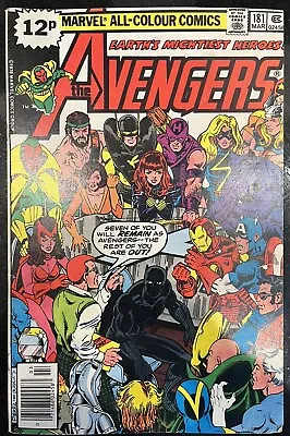 Buy Marvel Comics Avengers #181 1979 1st Appearance Of Scott Lang 2nd Ant-Man VFN/NM • 3.20£