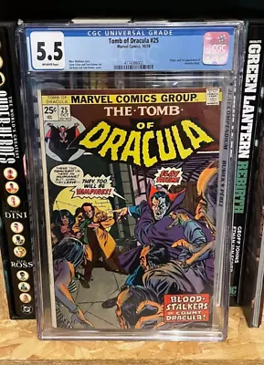 Buy Tomb Of Dracula #25 🔑🔑 - 1974 - CGC 5.5 - Marvel Key - 1st Hannibal King • 120£