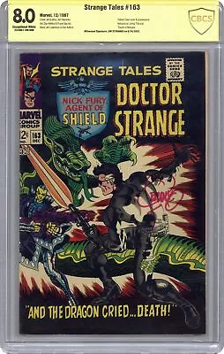 Buy Strange Tales #163 CBCS 8.0 SS Jim Steranko 1967 23-0AE1106-088 • 244.19£