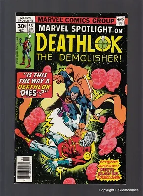 Buy Marvel Spotlight Deathlok Demolisher 33 Comic Book 1977 NM 1st Devil Slayer KEY • 19.76£