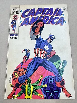 Buy Captain America #111 Iconic Classic Jim Steranko Cover Marvel 1969 • 64.27£