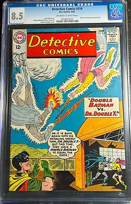 Buy 1963 Detective Comics 316 CGC 8.5 Martian Manhunter Backup Story • 138.56£