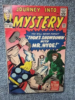 Buy Journey Into Mystery #100 Mister Hyde Appearance 1963 Jack Kirby Sol Brodsky • 143.91£