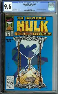 Buy Incredible Hulk #367 Cgc 9.6 White Pages // 1st Dale Keown Art On Hulk 1990 • 63.07£