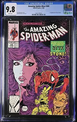 Buy Amazing Spider-Man #309 CGC NM/M 9.8 Todd McFarlane! Styx And Stone!  Marvel • 135.06£