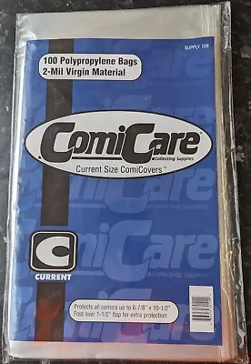 Buy Comicare Current Size Comiccovers 100x Polypropylene Protective Bags • 9.50£