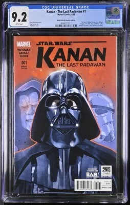 Buy Star Wars Kanan The Last Padawan # 1 CGC 9.2 Bam/2nd & Charles 1st App Key Var • 39.44£