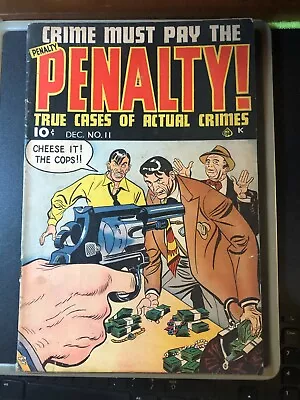 Buy CRIME MUST PAY THE PENALTY #11 December 1949 Actual Cases Ace Comics CHEESE IT • 33.58£