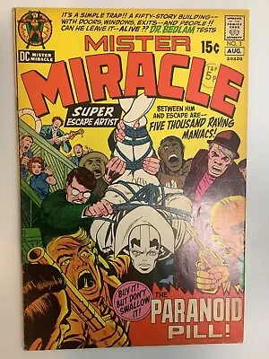 Buy Mister Miracle #3 (1971) Jack Kirby FN- • 10£
